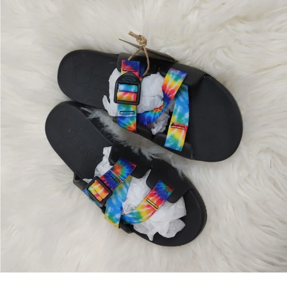 Chaco rainbow Chillo unisex slide’s excellent for water activities new s…